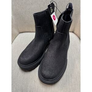 NWT Girls Art Class Black Sparkly Priyanka Zipper Booties - Size 5